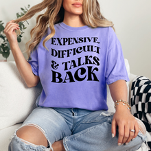 Load image into Gallery viewer, Wholesale Expensive &amp; Difficult Graphic Tee - CC Violet Tee
