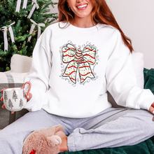 Load image into Gallery viewer, Wholesale Retro Christmas Tree Bow Sweatshirt - White Sweatshirt
