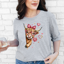 Load image into Gallery viewer, Valentine Cow Graphic Tee
