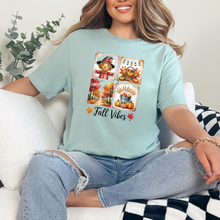 Load image into Gallery viewer, Wholesale Square Fall Vibes Graphic Tee - Dusty Blue Tee
