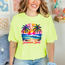 Load image into Gallery viewer, Wholesale Summer Soul Graphic Tee - CC Neon Lemon Tee
