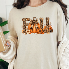 Load image into Gallery viewer, Wholesale Fall Leopard Print Graphic Tee - Natural Tee
