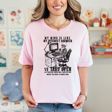 Load image into Gallery viewer, Wholesale 19 Tabs Open Graphic Tee - Pink Tee
