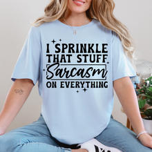 Load image into Gallery viewer, Wholesale Sprinkle Sarcasm Graphic Tee - Baby Blue Tee
