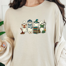 Load image into Gallery viewer, Wholesale Ghosts Reading Books Graphic Tee - Natural

