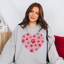 Load image into Gallery viewer, Wholesale Paw Heart - Grey Sweatshirt
