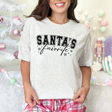 Load image into Gallery viewer, Wholesale Santa's Favorite Graphic Tee - Ash Tee
