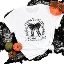Load image into Gallery viewer, Wholesale Spooky Witch Social Club Graphic Tee - White Tee
