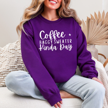 Load image into Gallery viewer, Wholesale Coffee &amp; Baggy Sweater - Purple Sweatshirt
