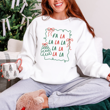 Load image into Gallery viewer, Wholesale Fa La La La Sweatshirt - White Sweatshirt
