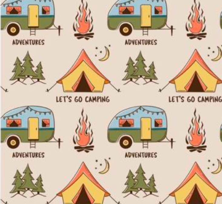 Camping - Apron and Oven Mitts