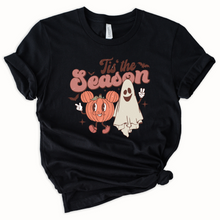 Load image into Gallery viewer, Wholesale Halloween tis the season Graphic Tee - Black Tee
