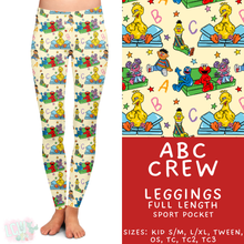 Load image into Gallery viewer, Batch #454 - Cool Characters 10 - Closes 11/26 - ETA mid Jan - ABC Crews Full Length Leggings
