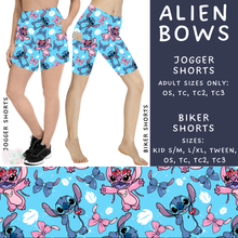 Load image into Gallery viewer, Ready to Ship - Alien Bows Biker Shorts - TC &amp; TC2 - Jogger Shorts TC2
