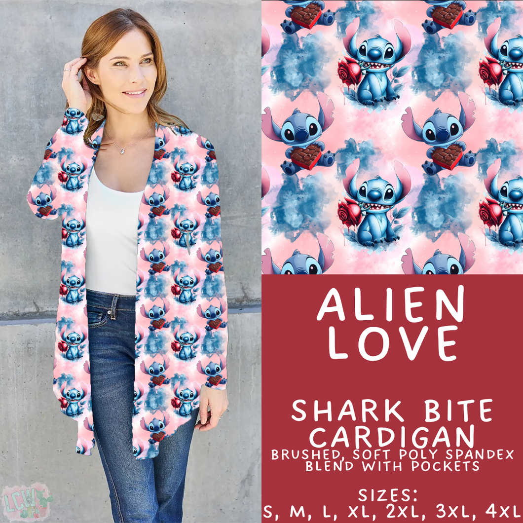 Batch #457 - Magical Character Love Collection - Closes 12/1 - ETA mid Jan - Alien Love Cardigan