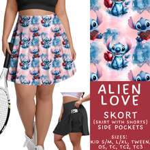 Load image into Gallery viewer, Batch #457 - Magical Character Love Collection - Closes 12/1 - ETA mid Jan - Alien Love Skort
