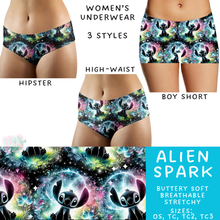 Load image into Gallery viewer, Ready To Ship - Alien Spark Women's Underwear
