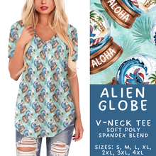 Load image into Gallery viewer, Batch #432 - Winter Globes - Closes 10/17 - ETA early December - Alien Globe V-Neck Tee
