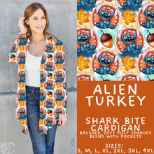 Load image into Gallery viewer, Batch #583 - Magical Character Fall - Closes 9/9 - ETA early Nov - Alien Turkey Cardigan
