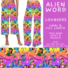 Load image into Gallery viewer, Batch #608 - Magic in Words - Closes 11/4 - ETA early Jan - Alien Word Capri and Full Length Loungers
