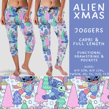 Load image into Gallery viewer, Batch #558 - Magical Character Christmas - Closes 7/20 - ETA mid/late Sept - Alien Xmas Full and Capri Length Joggers
