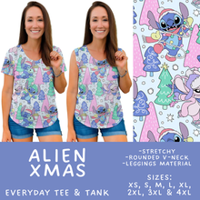 Load image into Gallery viewer, Batch #558 - Magical Character Christmas - Closes 7/20 - ETA mid/late Sept - Alien Xmas Everyday Tank &amp; Tee
