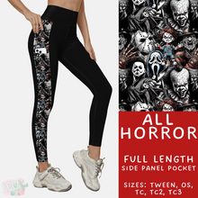 Load image into Gallery viewer, Ready to Ship - All Horror Side Panel Pocket Leggings - OS
