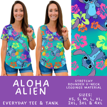 Load image into Gallery viewer, Batch #594 - Magical Faves 25 - Closes 10/5 - ETA early Dec - Aloha Alien Everyday Tank &amp; Tee
