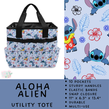 Load image into Gallery viewer, Batch #549 - Utility Tote 2 - Closes 6/29 - ETA late August - Aloha Alien Utility Tote
