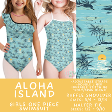 Load image into Gallery viewer, Batch #543 - Pool Party 2 - Closes 6/15 - ETA early/mid August - Aloha Island Girl's Swimsuit
