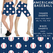 Load image into Gallery viewer, Ready to Ship - American Baseball Biker Shorts - TC
