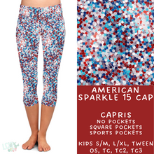 Load image into Gallery viewer, Ready To Ship - American Sparkle 15 Capris
