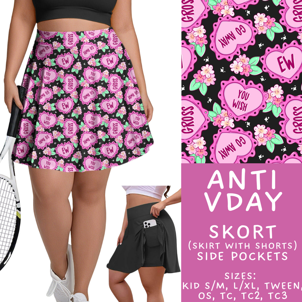 Batch #453 - Love Day 2 - Closes 11/24 - ETA mid Jan - Anti Vday Skort