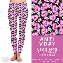 Load image into Gallery viewer, Batch #453 - Love Day 2 - Closes 11/24 - ETA mid Jan - Anti Vday Full Length Leggings
