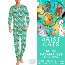 Load image into Gallery viewer, Batch #590 - Magical Family Pajamas - Closes 9/18 - ETA mid Nov - Arist Cats Men's Pajama Set
