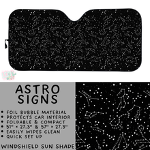 Load image into Gallery viewer, Batch #554 - Car Accessories 3 - Closes 7/10 - ETA early/mid Sept - Astro Signs Windshield Sun Shade
