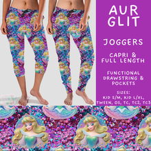 Load image into Gallery viewer, Batch #557 - Princess Glitter - Closes 7/17 - ETA mid Sept - Aur Glit Full and Capri Length Joggers
