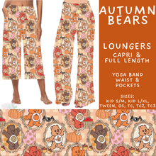 Load image into Gallery viewer, Batch #583 - Magical Character Fall - Closes 9/9 - ETA early Nov - Autumn Bears Capri and Full Length Loungers
