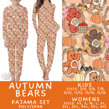 Load image into Gallery viewer, Batch #580 - Fall Family Pajamas 2 - Closes 9/4 - ETA early Nov - Autumn Bears Women's &amp; Kid's Pajama Set
