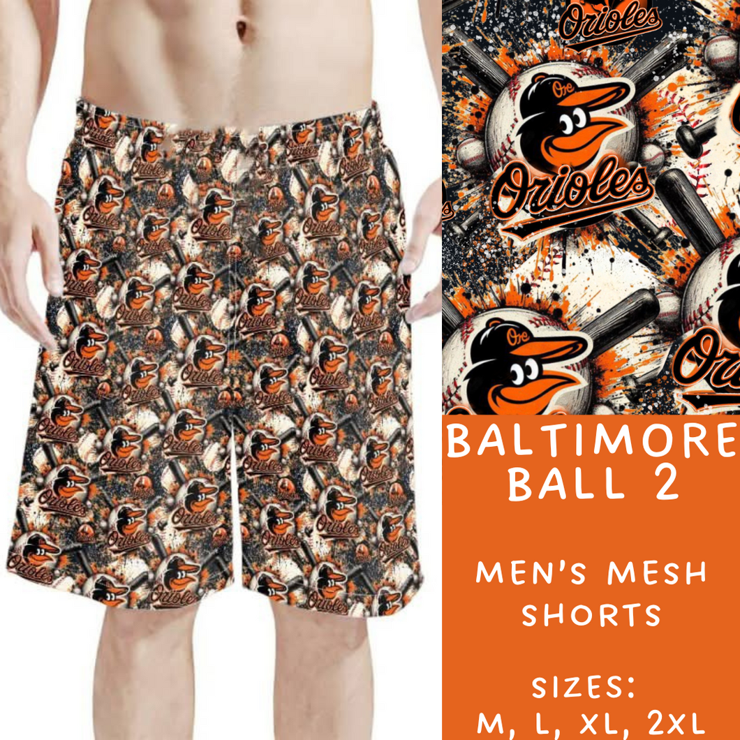 Batch #310 - Men's Baseball Shorts - Closes 3/26 - ETA mid/late May - Baltimore Ball 2 Men's Shorts