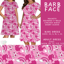 Load image into Gallery viewer, Batch #544 - Cool Characters 16 - Closes 6/17 - ETA mid August - Barb Face Adult &amp; Kids Dresses
