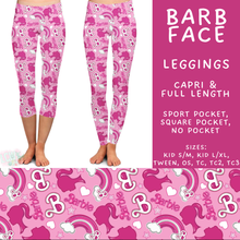 Load image into Gallery viewer, Batch #544 - Cool Characters 16 - Closes 6/17 - ETA mid August - Barb Face Full and Capri Length Leggings
