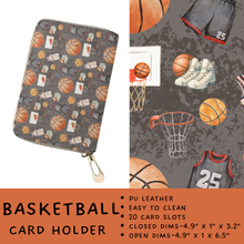 Load image into Gallery viewer, Batch #309 - Card Holders &amp; Mini Backpacks - Closing 3/24 - ETA late May - Basketball Card Holder
