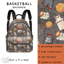 Load image into Gallery viewer, Batch #309 - Card Holders &amp; Mini Backpacks - Closing 3/24 - ETA late May - Basketball Mini Backpack
