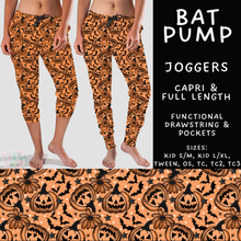 Load image into Gallery viewer, Batch #556 - Halloween 3 - Closes 7/15 - ETA mid Sept - Bat Pump Full and Capri Length Joggers
