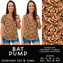 Load image into Gallery viewer, Batch #556 - Halloween 3 - Closes 7/15 - ETA mid Sept - Bat Pump Everyday Tank &amp; Tee
