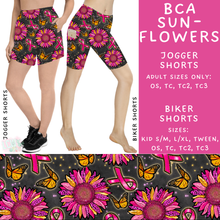 Load image into Gallery viewer, Ready to Ship - BCA Sunflowers Jogger Shorts - OS
