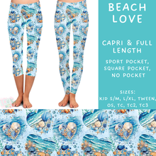 Load image into Gallery viewer, Batch #307 - Sea Life - Closes 3/20 - ETA mid May - Beach Love Full and Capri Length Leggings
