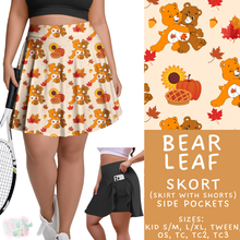 Load image into Gallery viewer, Batch #409 - Character Fall 2 - Closes 9/8 - ETA late October -  Bear Leaf Skort
