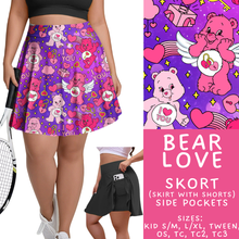Load image into Gallery viewer, Batch #457 - Magical Character Love Collection - Closes 12/1 - ETA mid Jan - Bear Love Skort
